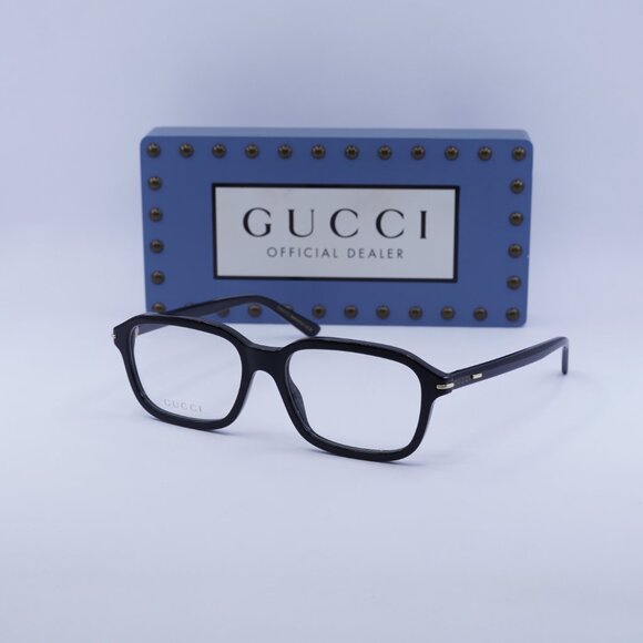 Gucci GG1446O 001 Rectangle Eyeglasses 56mm Black - Picture 6 of 12
